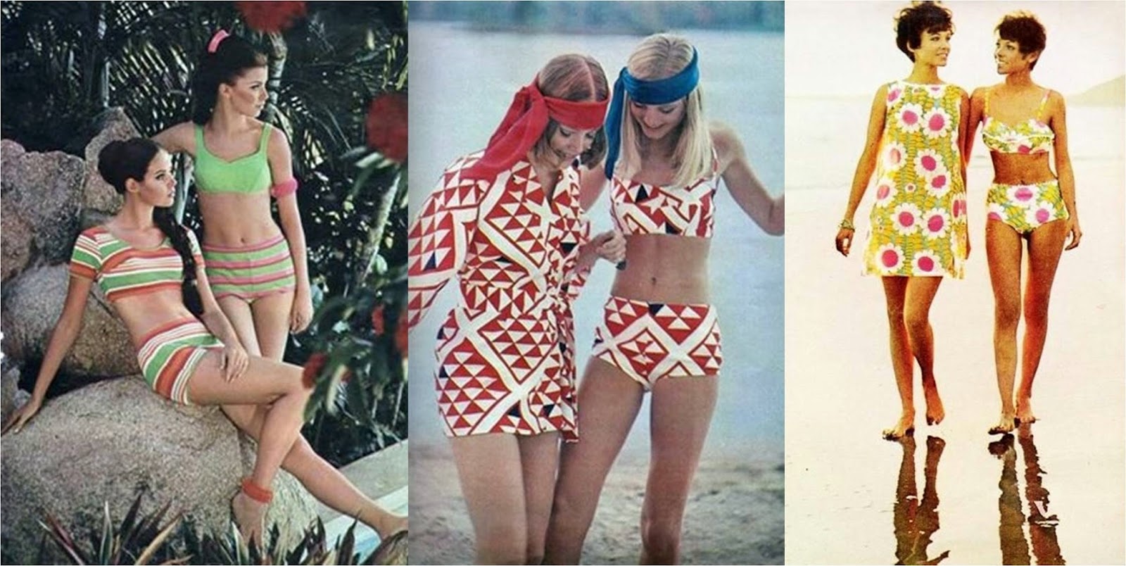 anos 70 beachwear