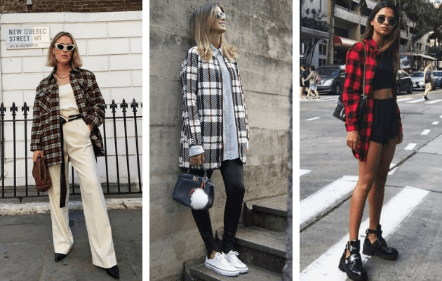roupas de inverno xadrez